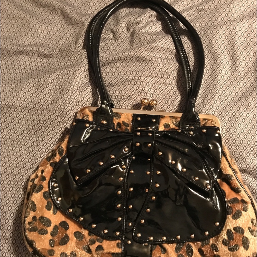 Cheetah print purse