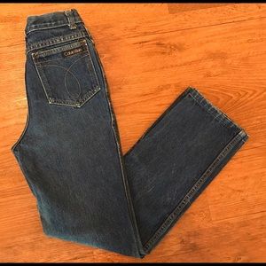 Vintage 80s 90s Calvin Klein Mom Jeans Dark Grunge
