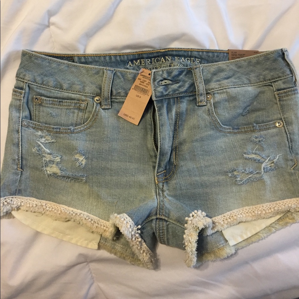 American Eagle Lace Trim Shorts