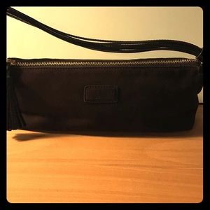 Kate spade dark brown suede small shoulder bag