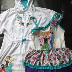 Disney Frozen Bathing Suit & Matching Cover Up