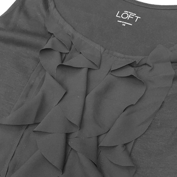 Ann Taylor Loft Ruffle Front Tank - Picture 2 of 3