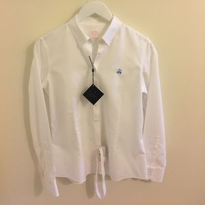 Brooks Brothers 346 Non-Iron White Blouse