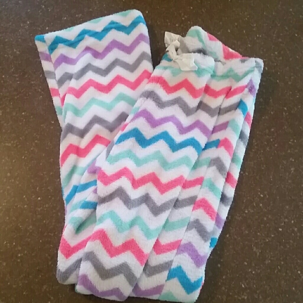 Thick plush pajama pants