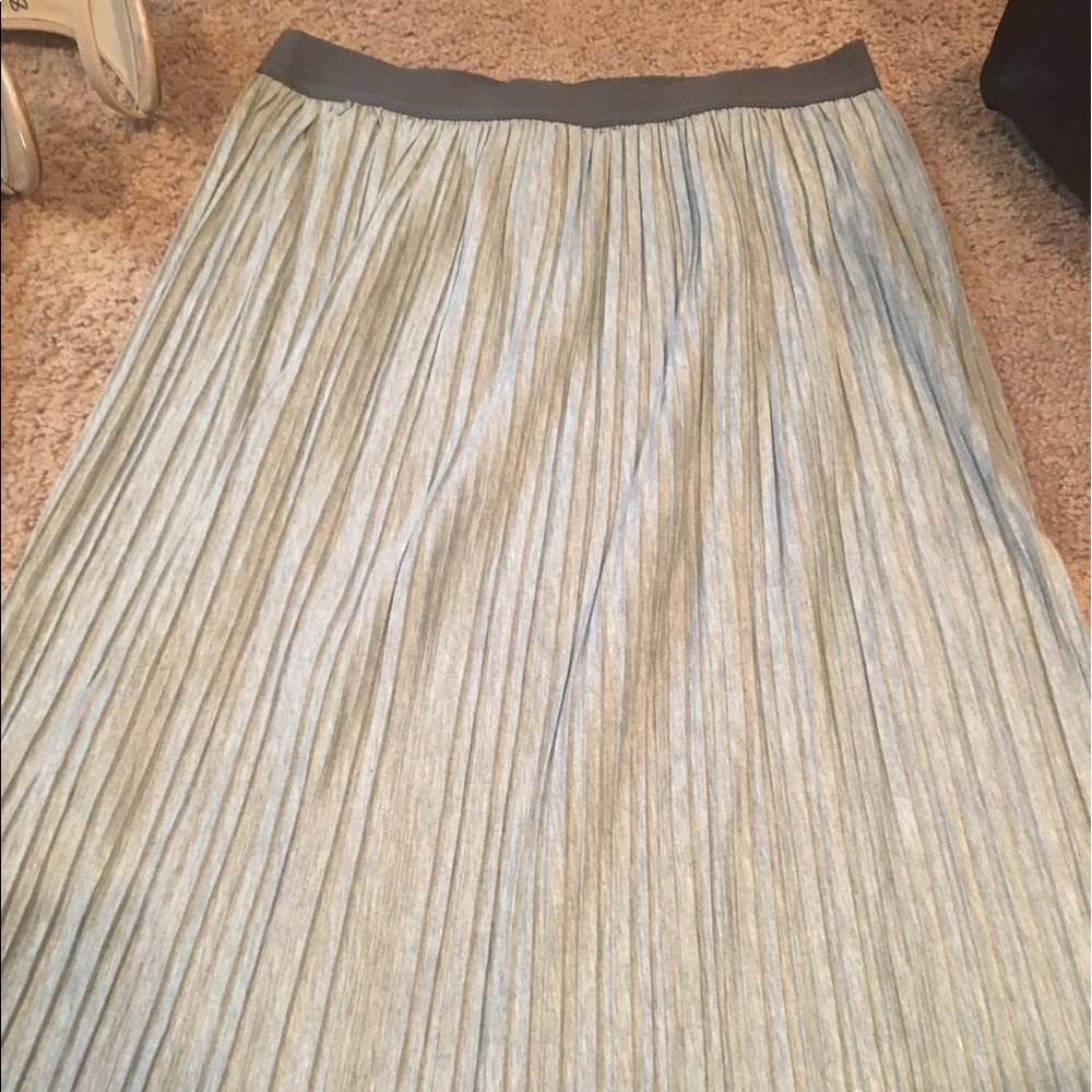 Top shop gray midi skirt