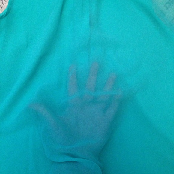 American Eagle green sleeveless blouse size small - Picture 4 of 4