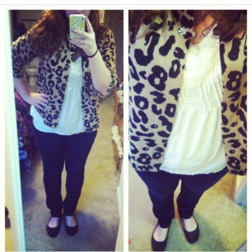 Leopard swing coat