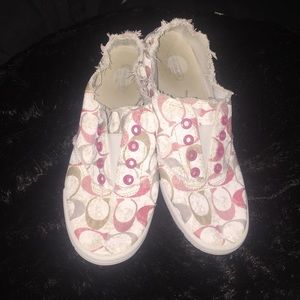 Pink & White Coach shoes