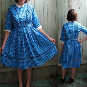 Vintage pioneer western 60s dress
