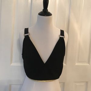 TopShop Black Crop top