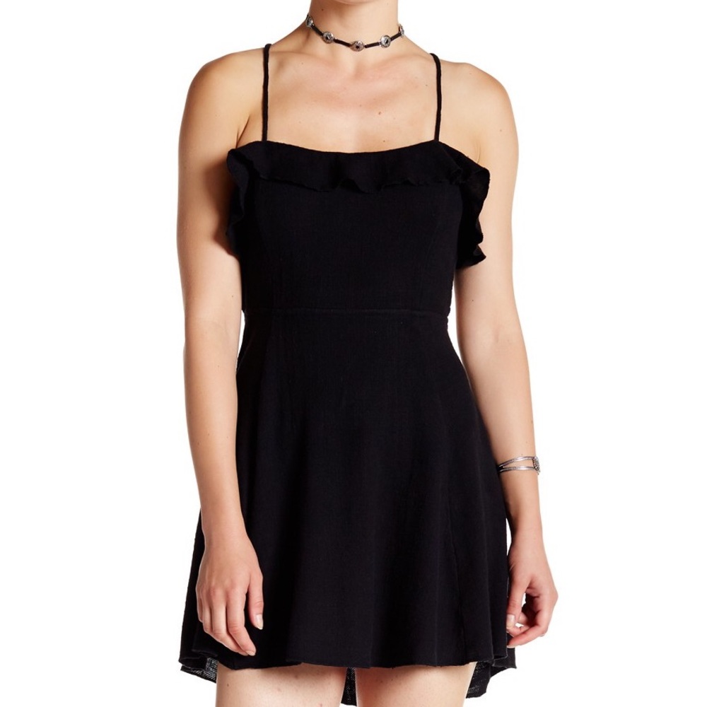 FreePeople More than a Mini Lace up Dress