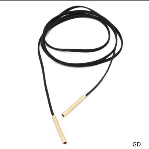 Brand New Bohemian Gold and Black Wrap Choker - Picture 2 of 4