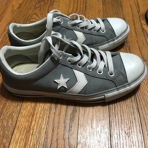 Gray Converse shoes