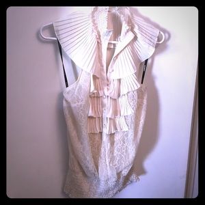Ruffle front halter