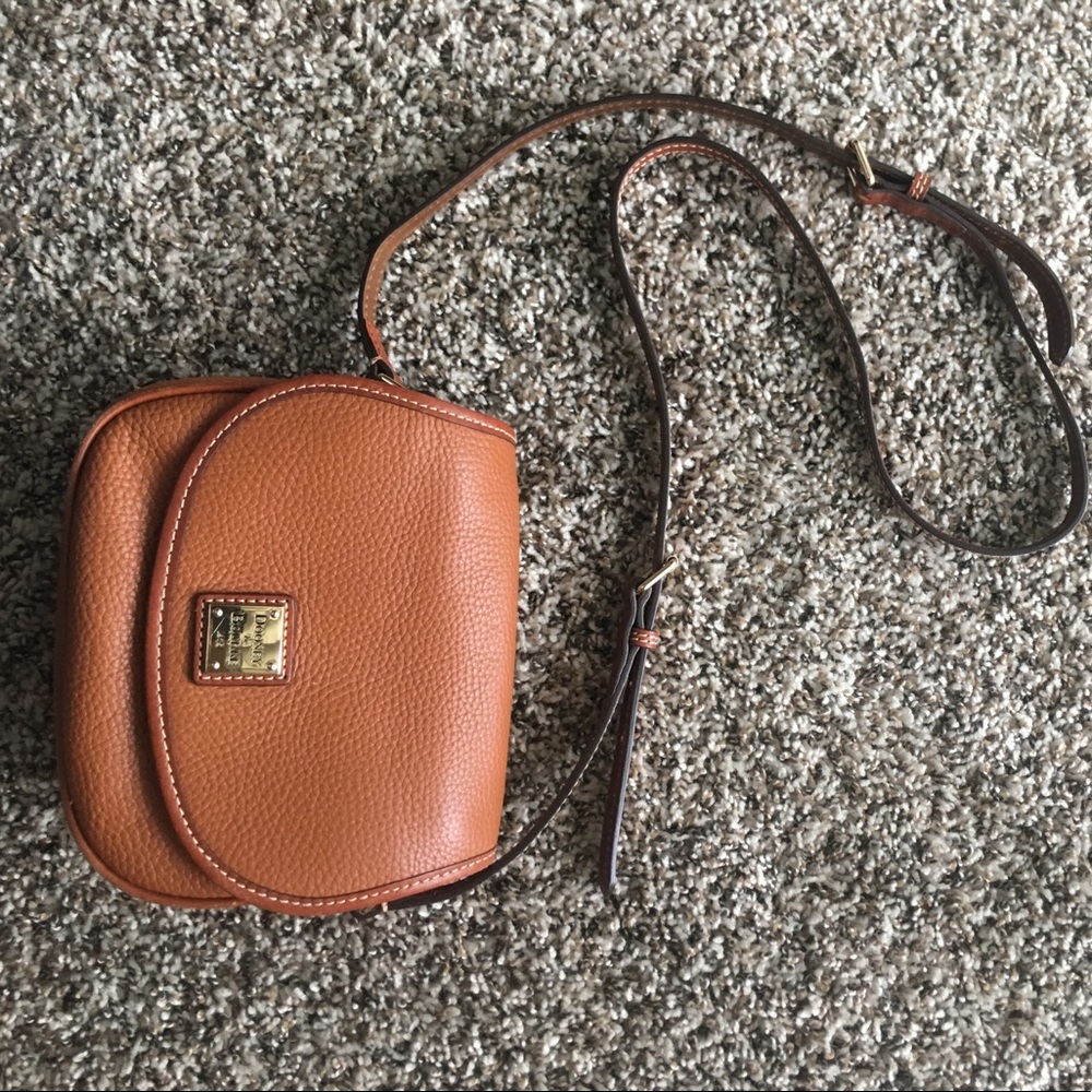 Brown leather Dooney and Bourke satchel