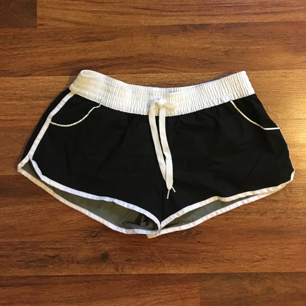 Black and white Swim Shorts