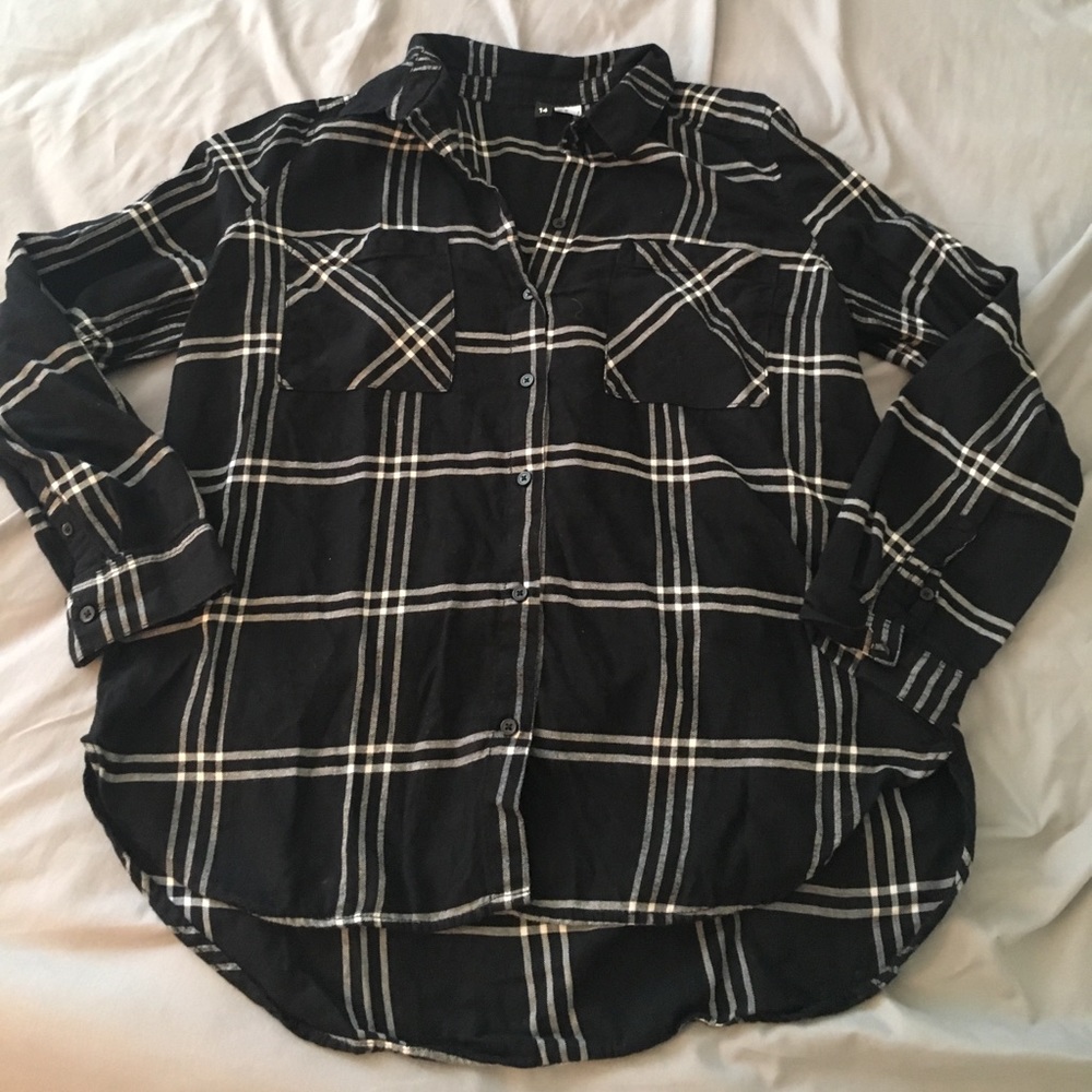 Black and white flannel