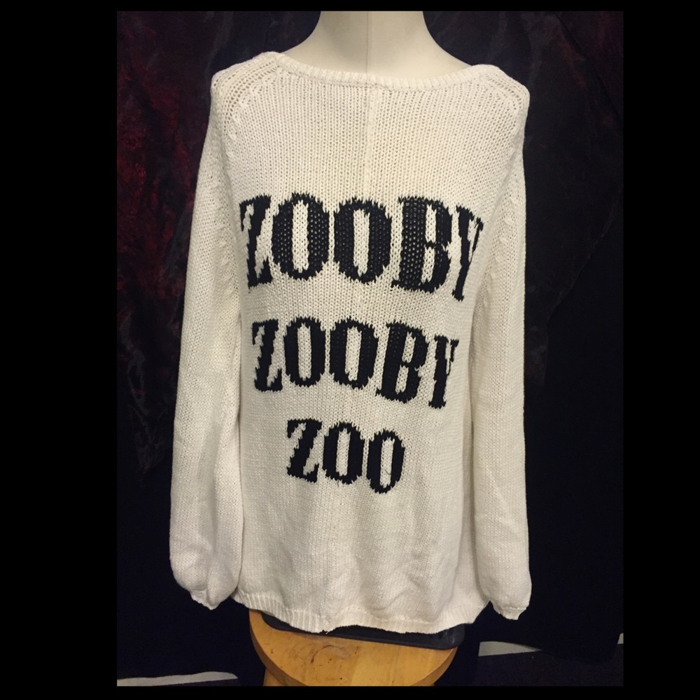 Wildfox White Label Bell Sleeve Knit Sweater