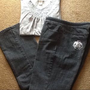 Liz Claiborne black jeans- size 6.