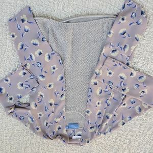 LUSH Light jacket with Vera Wang mesh tank top