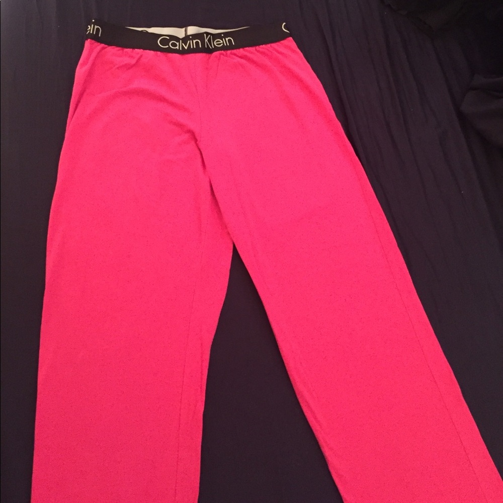 Calvin Klein sleep pants pink size M