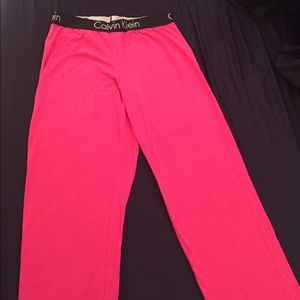Calvin Klein sleep pants pink size M