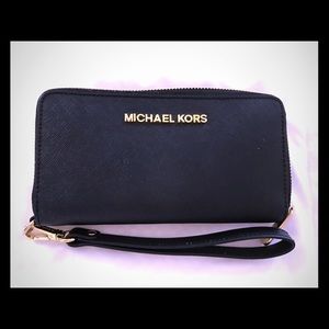 Michael Kors Wallet-Black Leather
