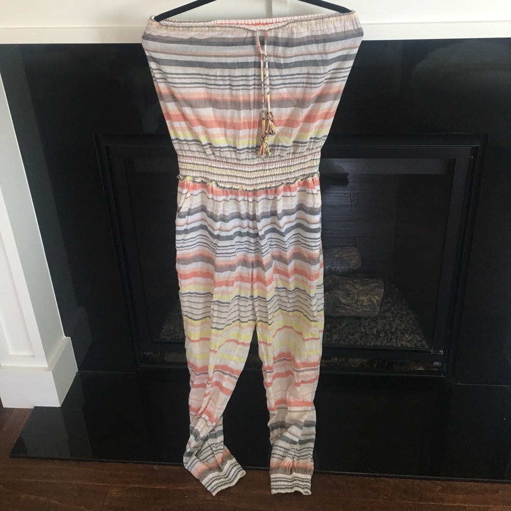 Strapless stripped summer jumper!