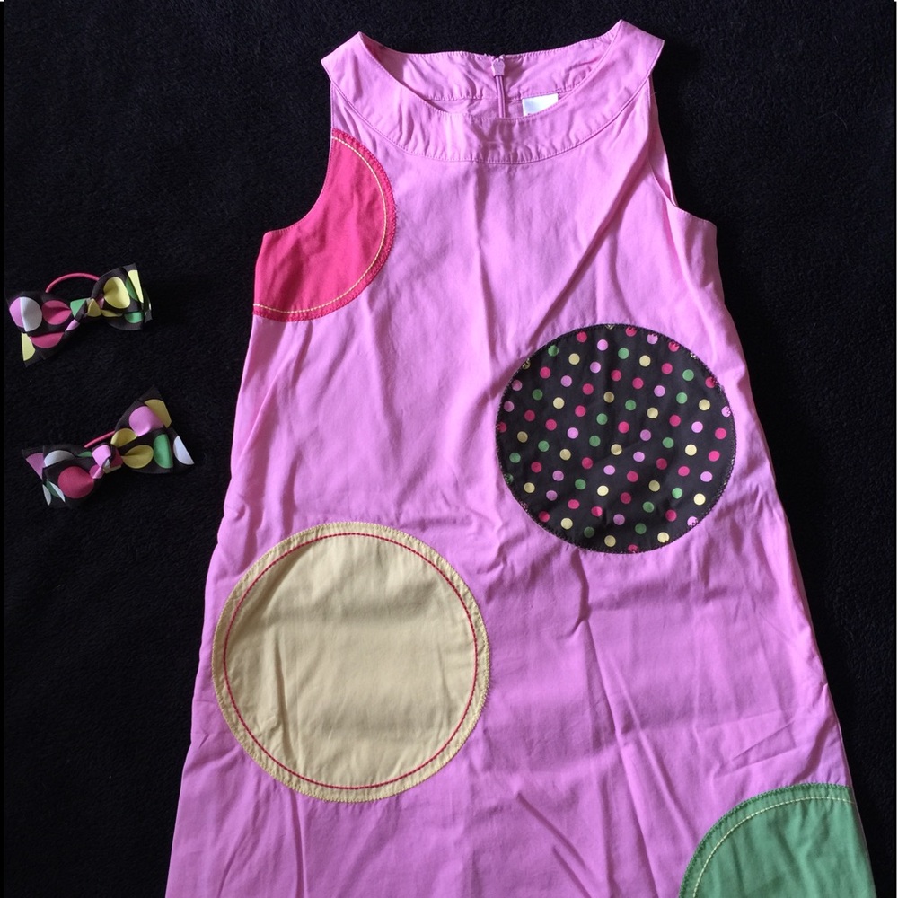 Gymboree Polka Dot Dress with Hair Ties