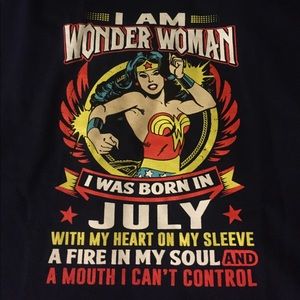 Navy blue wonder woman tshirt