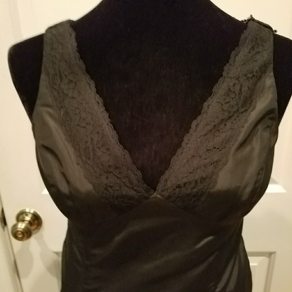 TERI JON 100% SILK BLACK DRESS - Picture 7 of 7