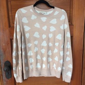 Anne Taylor Loft Heart Sweater