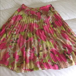 Loft Pleated Flower Skirt