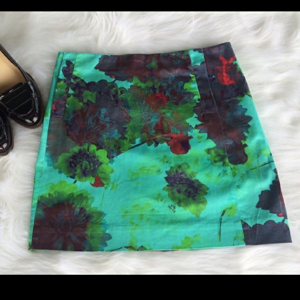 J. crew floral skirt