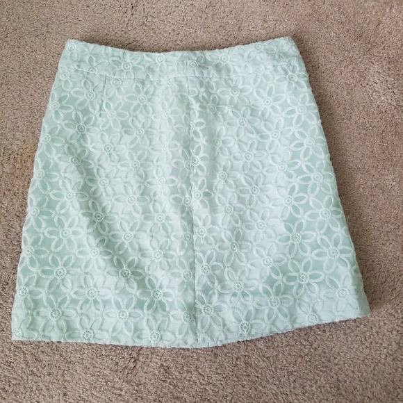LOFT Dresses & Skirts - LOFT Mint eyelet Skirt