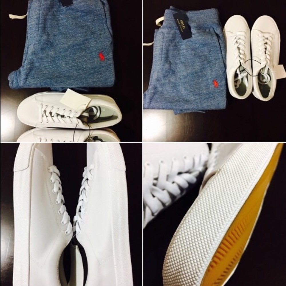 NWT bundle Ralph Lauren Jogger + White sneaker