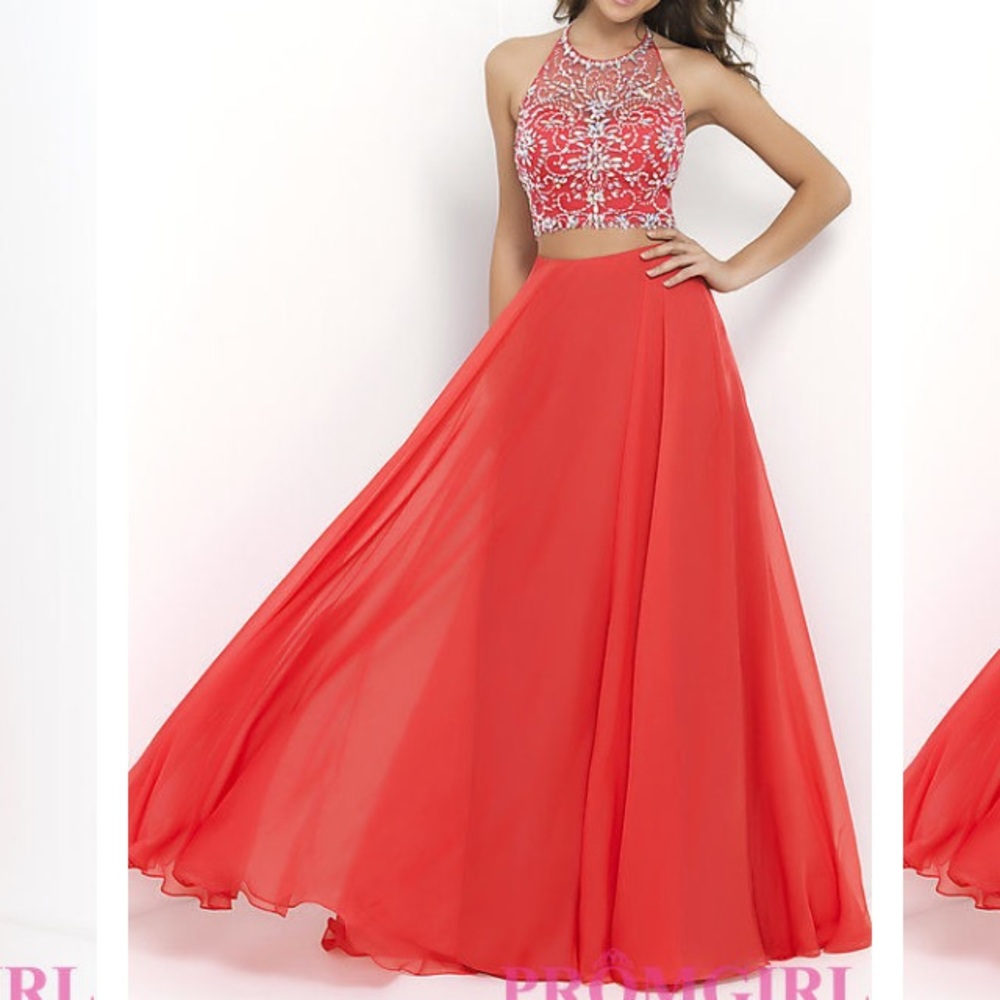 Beaded Two Piece Prom Dress by Blush
