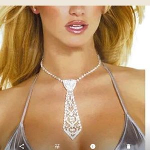 Rhinestone tie elegant markdown sale last one sold out