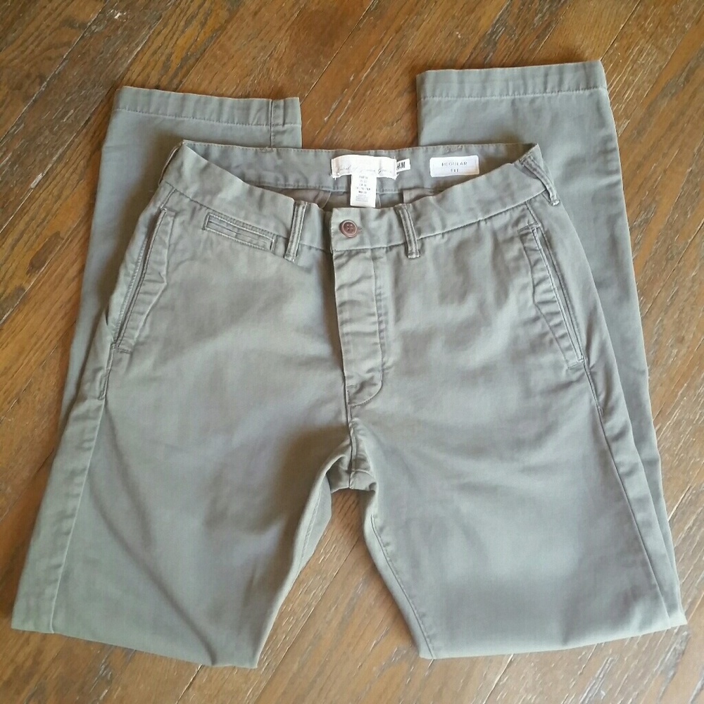 H&M L.O.G.G. Womens Khakis Regular Fit Sz 30