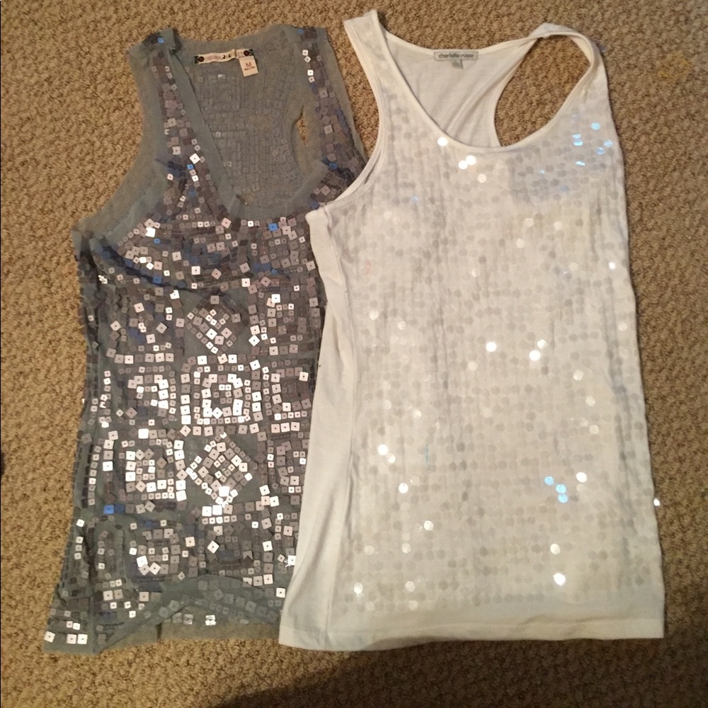 2 sequenced tank tops