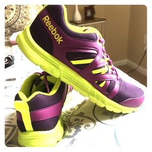 Green & Purple Reebok Shoes