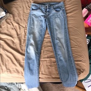 American eagle light wash jeggings