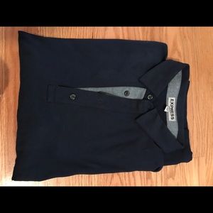Express navy blue polo