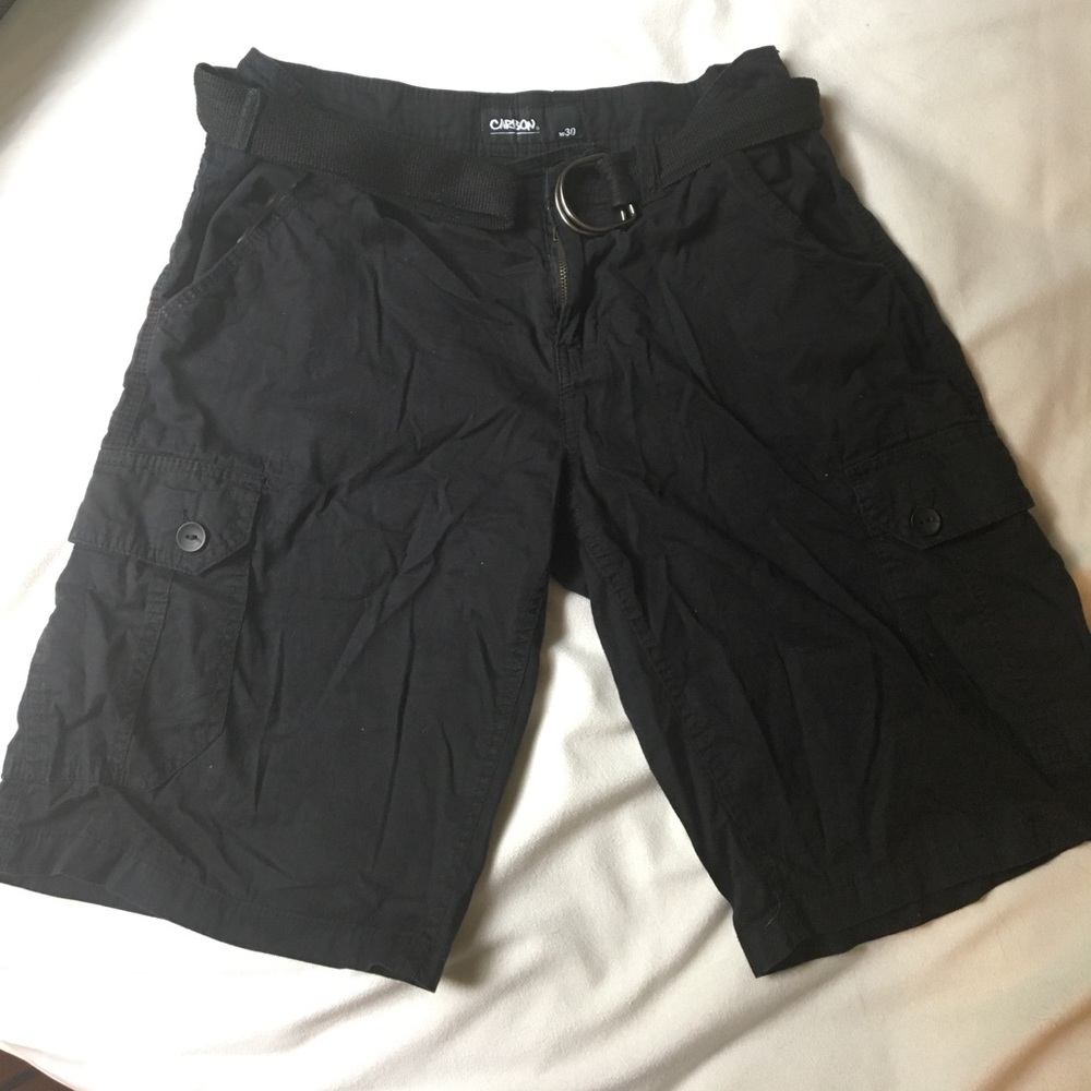 Carbon brand cargo shorts