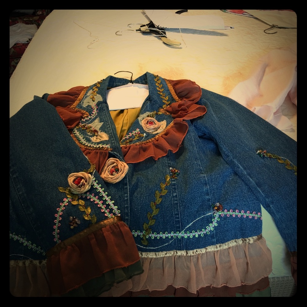 Bluejeanjacket embellished