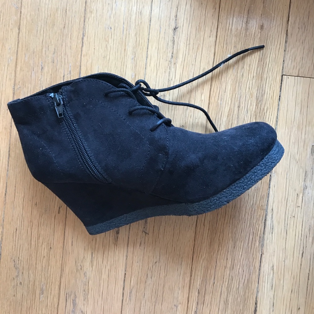 Suede ankle boots
