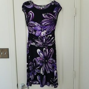 EUC Intermission Black & Purple Dress