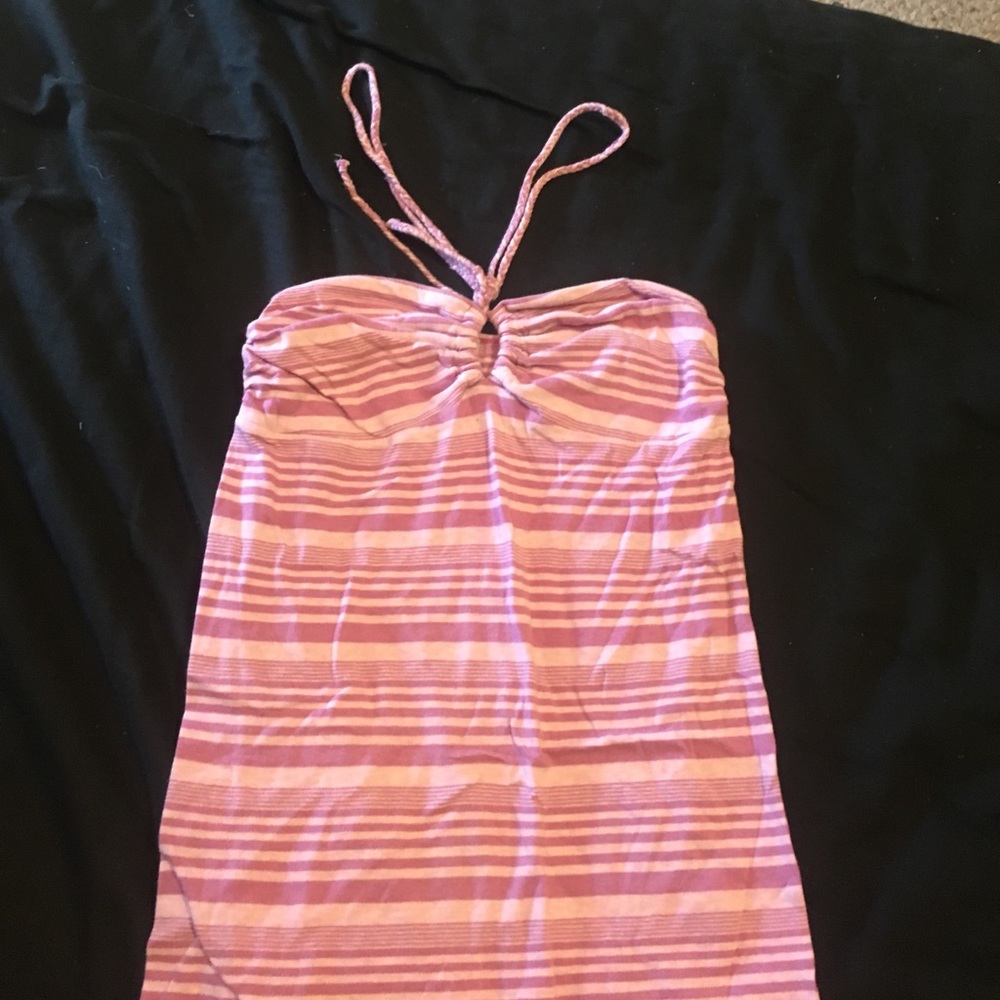 Striped halter/tube top