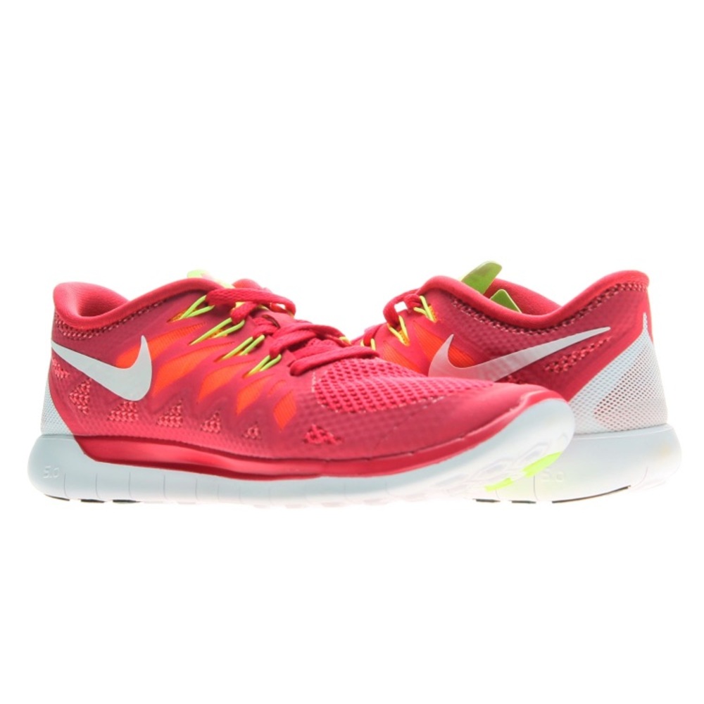 Nike Free 5.0 running shoe in red
