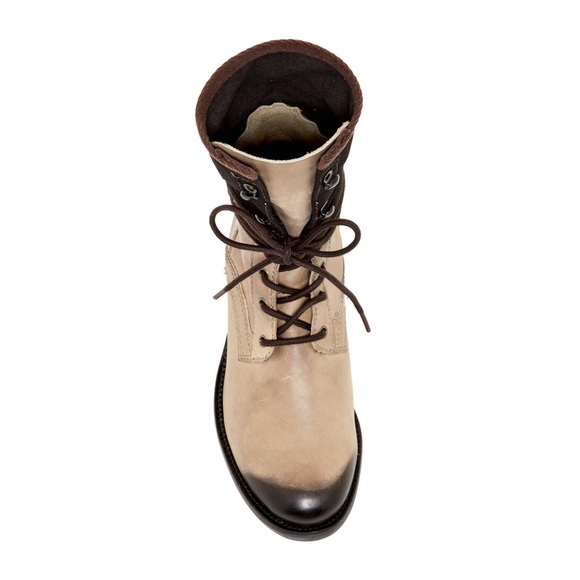 Free People Burnished Stitched Combat Boots - Picture 3 of 6